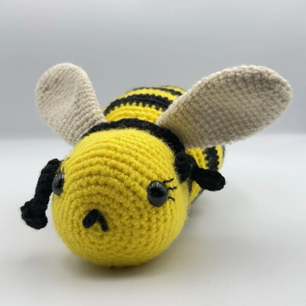 Handmade Crochet Bumble Bee Plushie 11